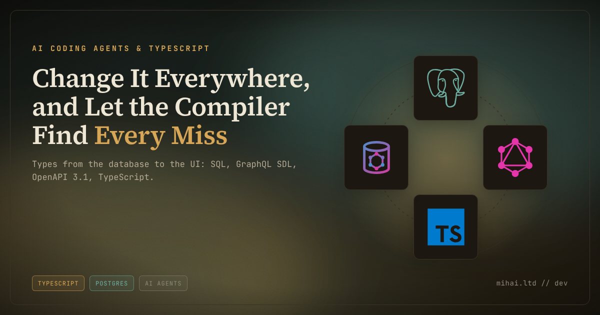 How End-to-End Type Safety Turns 'Change It Everywhere' Into a List Your AI Agent Can Finish